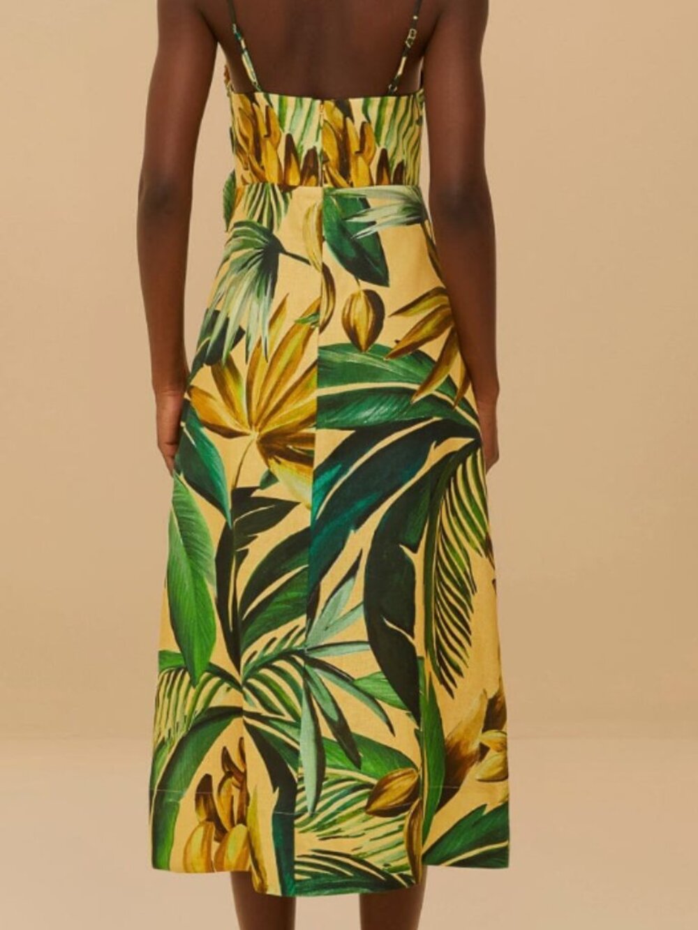 Yellow Bananart 3D Bodice Midi Dress - Picture 2 of 9
